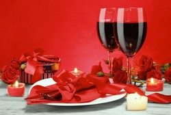 Valentine Dinner menu